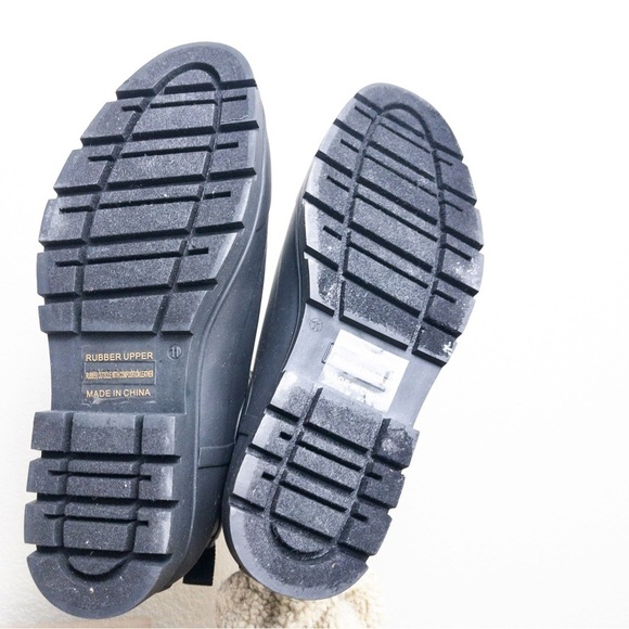 NEW Everlane The Rain Boot 11 Black Ankle Slip Resistant Comfort Rubber Lug Sole - Picture 9 of 15